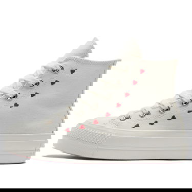 Sneakers og sko Converse Chuck Taylor All-Star Lift Hi "Embroidered Hearts" W Hvid | A01599C, 0