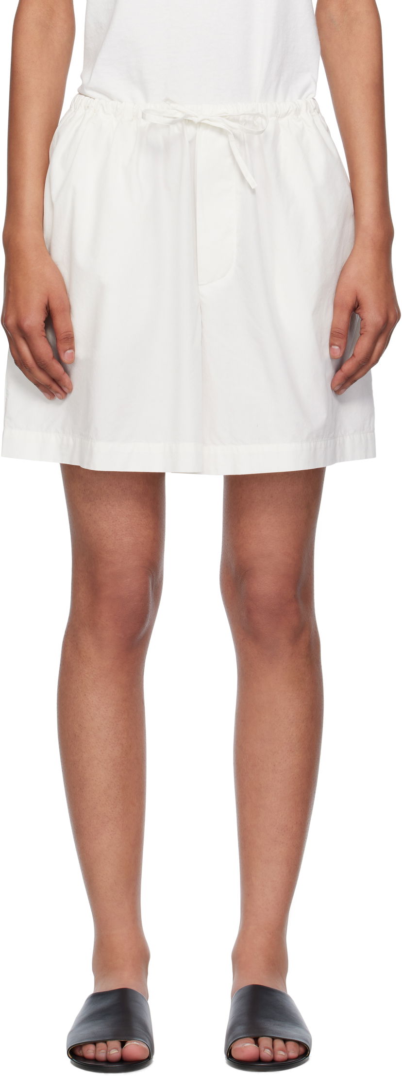 Shorts Baserange Baserange Kolla Drawstring Shorts Hvid | SHKO-PO-000