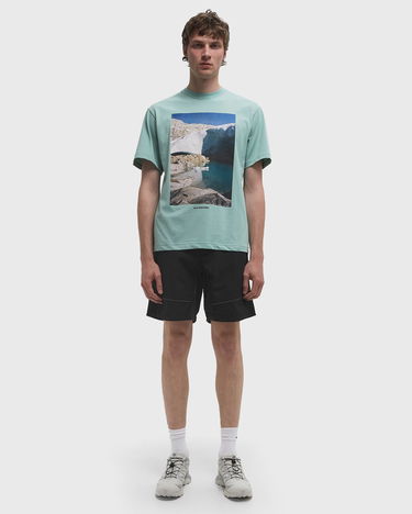 T-shirt and wander Glacier Print Short Sleeve T-Shirt Turkis | 5745184113-184, 2