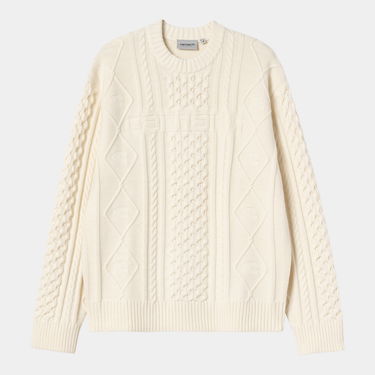 Sweater Carhartt WIP Carhartt WIP Shawn Cable Knit Sweater Hvid | I035418_7, 4