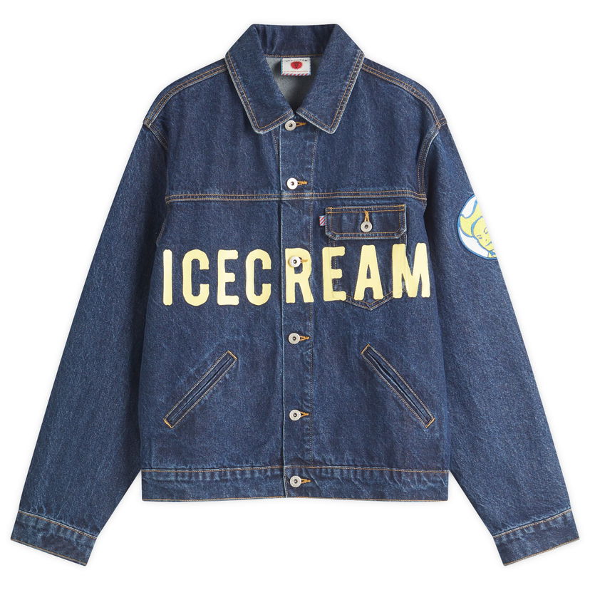 Jakke BBC IceCream ICECREAM Cowboy Denim Trucker Jacket, Size Large Blå | ICD25108-IND