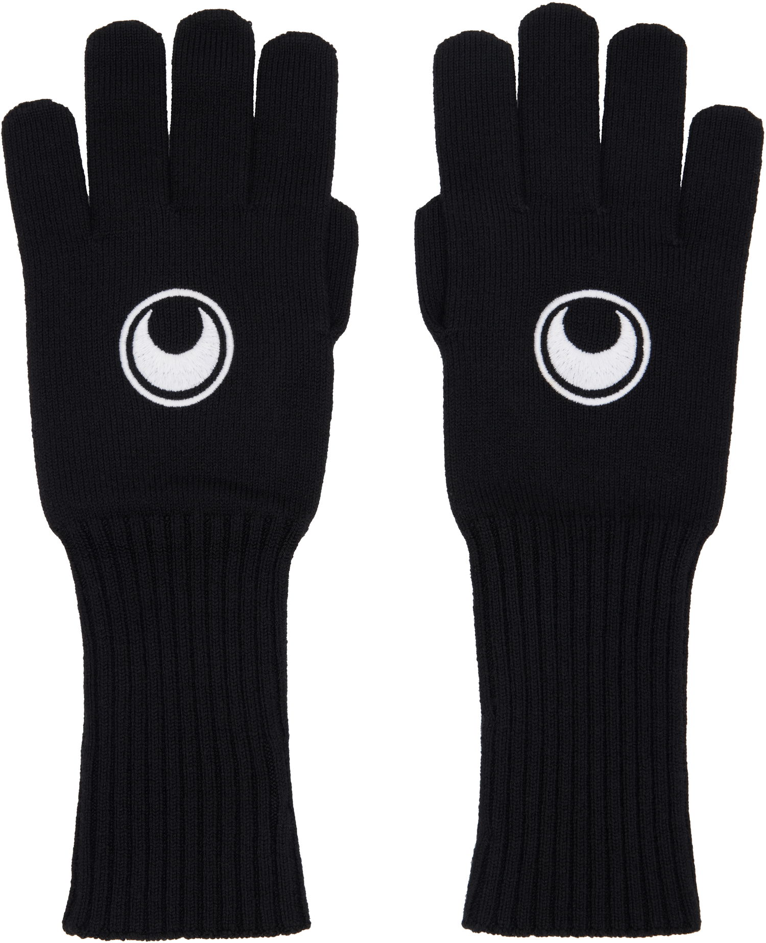 Handsker Marine Serre Knit Long Gloves Sort | USA018A, 0