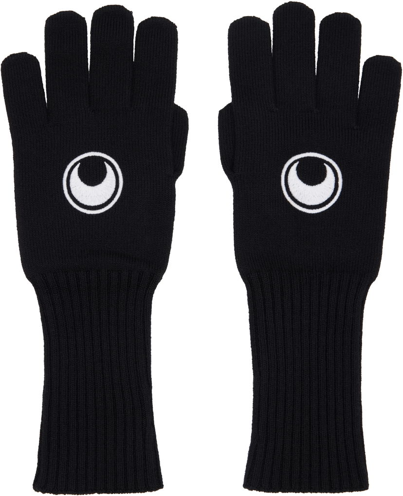 Handsker Marine Serre Knit Long Gloves Sort | USA018A
