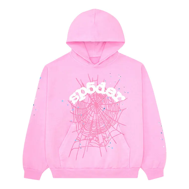 Sweatshirt Sp5der Sp5der OG Web Hoodie Lyserød | SP5-PINKOG-HD