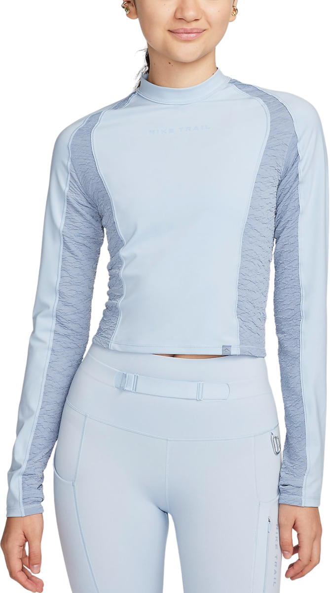 T-shirt Nike W NK TRAIL DF LS TOP Turkis | fn4706-440