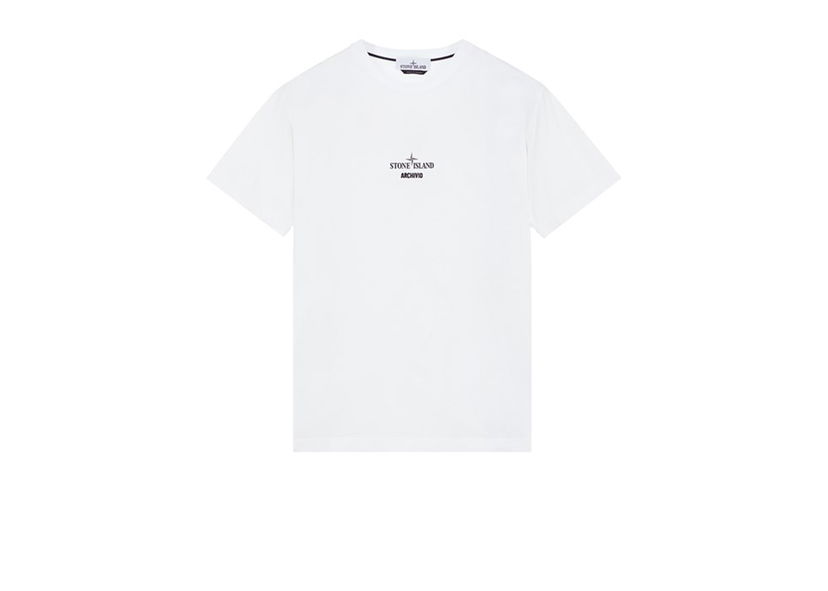 T-shirt Stone Island Archivio Project PVC T-shirt Hvid | 2NS91