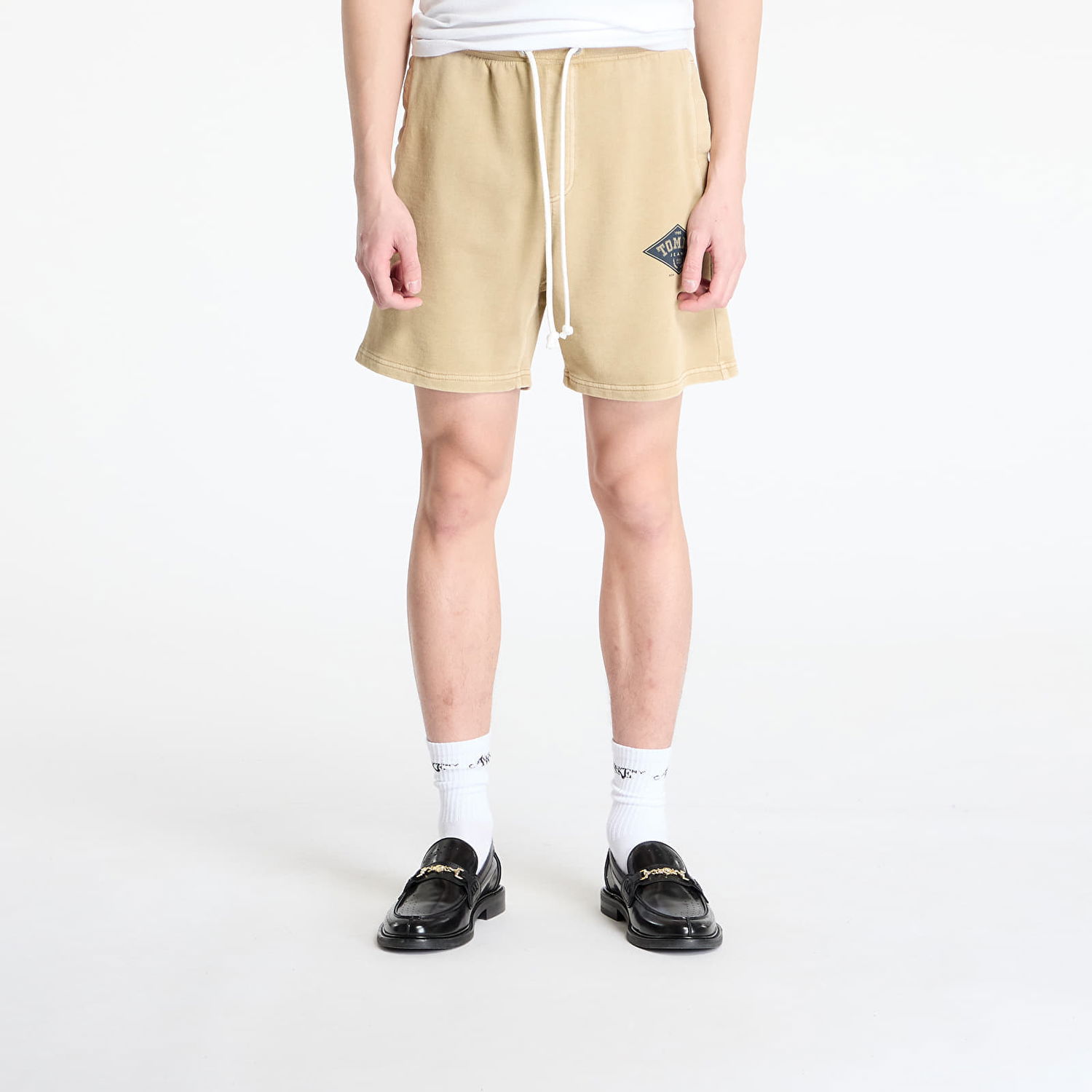 Shorts Tommy Hilfiger Tommy Jeans Regular Varsity Shorts Beige | DM0DM20936 ACT, 0