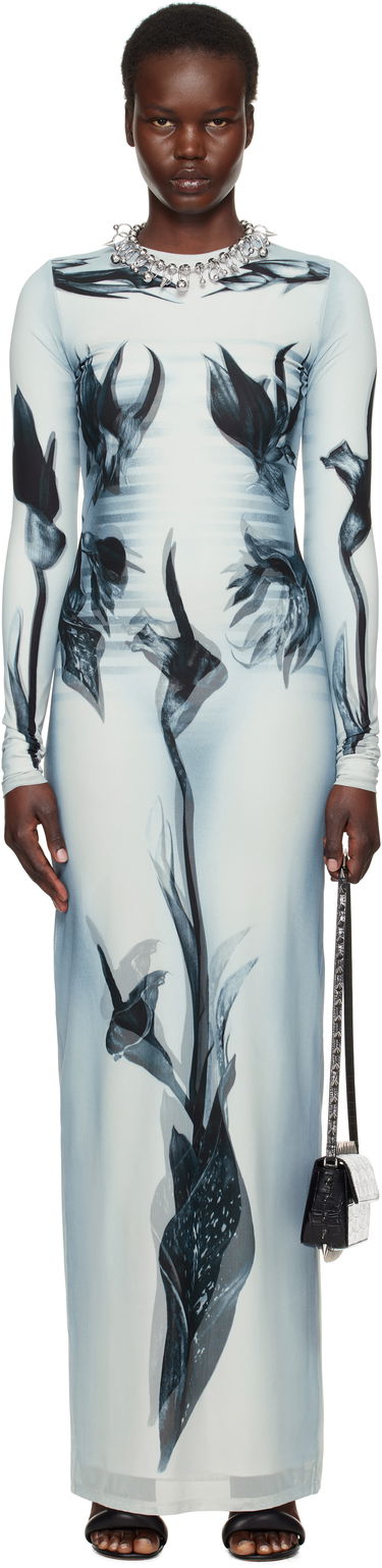 Kjole Jean Paul Gaultier Jean Paul Gaultier 'The Flower Body Morphing Marinière' Maxi Dress Blå | 25/33-F-RO371-T581-010200, 0