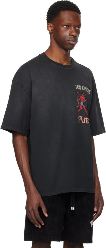 T-shirt AMIRI AMIRI Crystal Sinners T-Shirt Sort | AMJYTE1212, 1