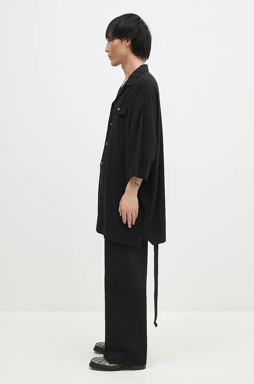 Skjorte Rick Owens Relaxed Fit Shirt Sort | DU02D2290.CFL, 1