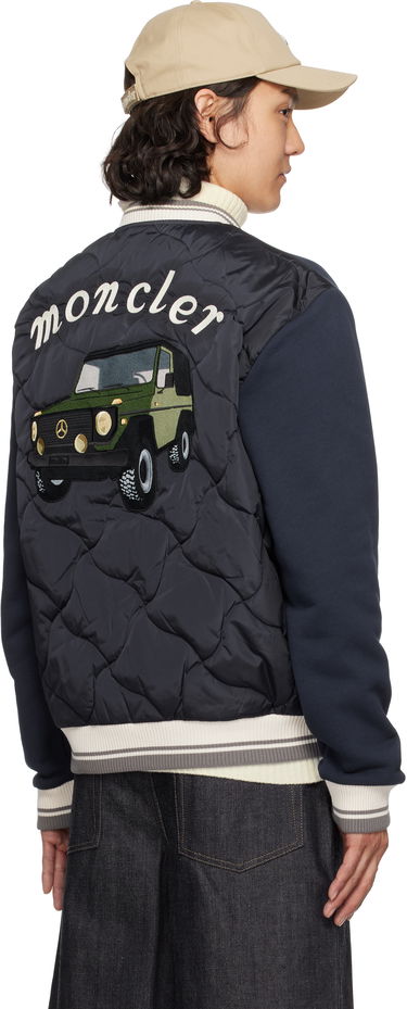 Sweater Moncler Moncler Genius Mercedes-Benz by NIGO Sweatshirt Cardigan Mørkeblå | K14018G0000589AWV, 2