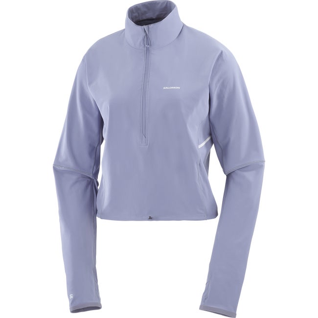 Sweatshirt Salomon Aero Hybrid Cropped Quarter-Zip Pullover Lilla | LC2447500, 1