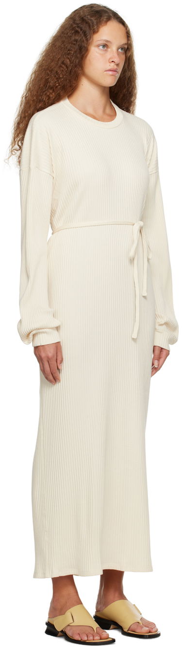 Kjole Baserange Kaftan Midi Dress Sort | DRSH-RIB-000, 4