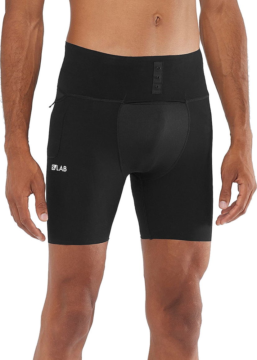 Boksere Salomon S/LAB Support Half Tight Shorts Sort | lc1282000