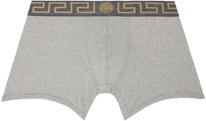 Boksere Versace Greca Border Boxers Grå | AU10028 A232741, 0