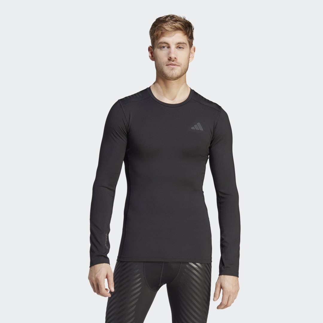 T-shirt adidas Performance Techfit Control Training Long Sleeve Sort | HS9814, 0