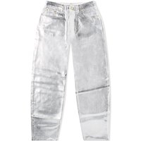 Bukser GANNI Foil Denim Trousers Grå | J1411-151, 1