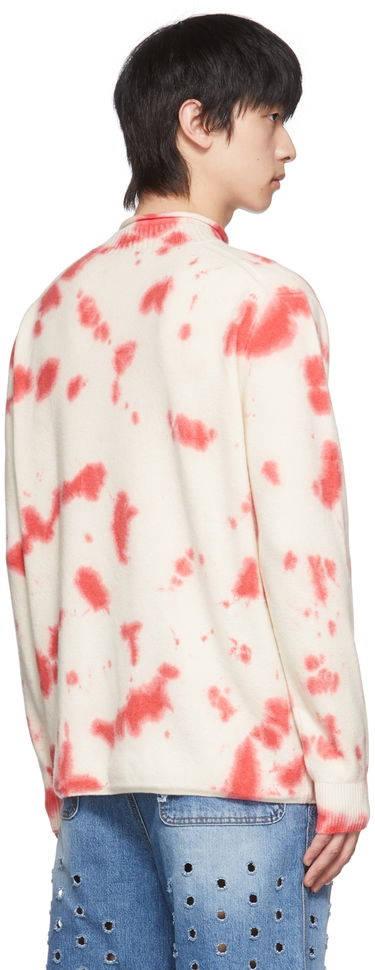 Sweater We11done We11done Tie-Dye Mock Neck Sweater Rød | WD-KT1-22-604-U-RD, 2
