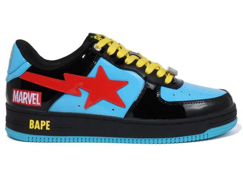 Sneakers og sko BAPE Marvel Comics x Bape Sta 2022 "Black Widow" Sort | 001FWI731907, 0