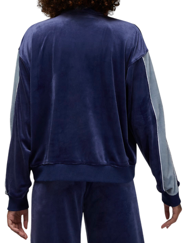 Sweatshirt Jordan Flight Velour Full-Zip Hoodie Mørkeblå | DV1396-410, 4