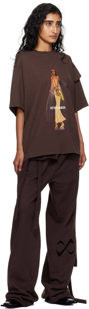 T-shirt Ottolinger Ottolinger Deconstructed Boxy T-Shirt Brun | 115-102415-05, 3