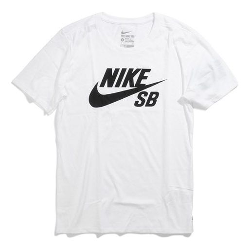 T-shirt Nike SB SB Logo T-Shirt Hvid | 821947-100