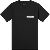 T-shirt Jacquemus Gros Grain Logo T-Shirt Sort | 24E245JS208-2125-990, 1