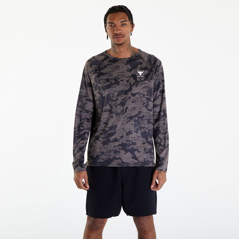 T-shirt Under Armour Project Rock IsoChill Long Sleeve T-Shirt Sort | 1383218-176