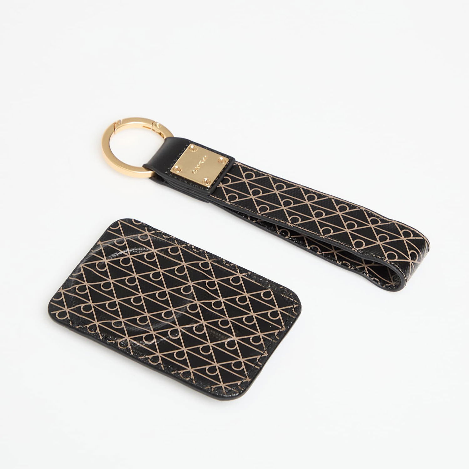 Nøgleringe CALVIN KLEIN Calvin Klein Emblem Aop Key Fob and Cardholder Set Sort | LV04F1101G UB1, 1