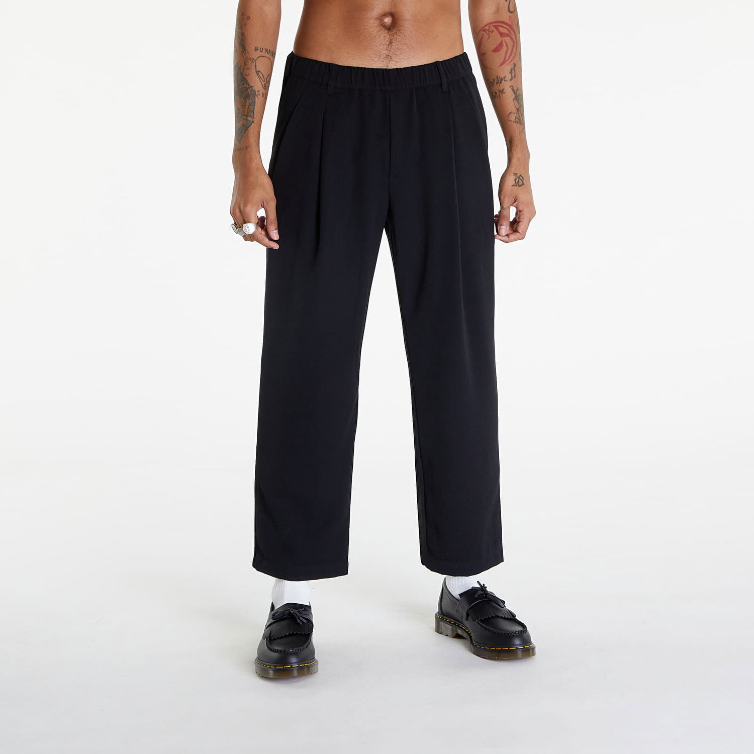 Bukser Dime Pleated Twill Pants Sort | DIMESP2435BLK, 0