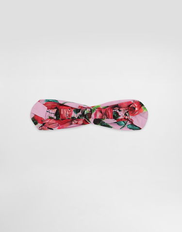 Tørklæde Dolce & Gabbana Dolce & Gabbana Poplin Twist Headband with Floral Print Lyserød | LB5H09FI5LNHP5QD, 3