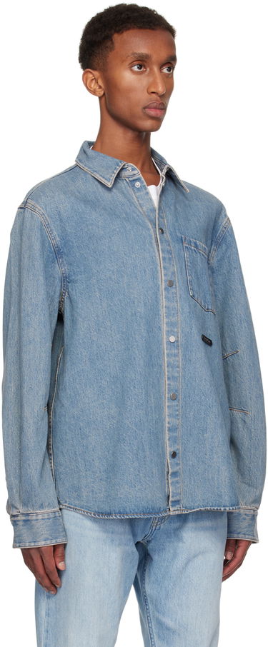 Skjorte Helmut Lang Classic Denim Shirt Blå | O06DM501, 3