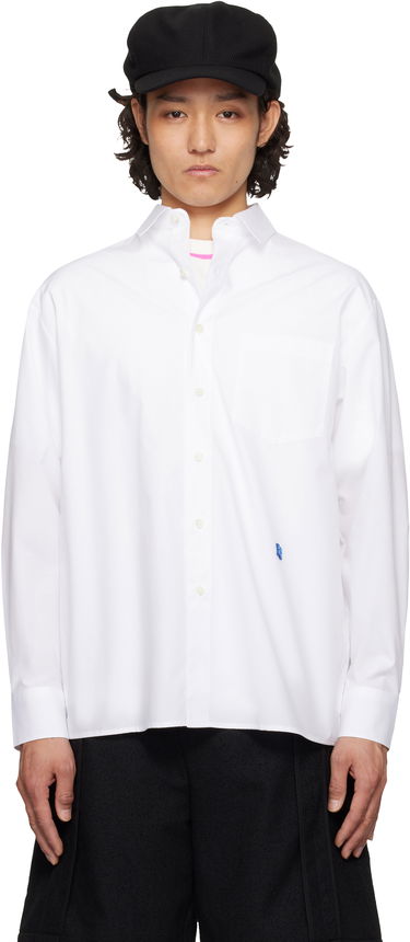 Skjorte ADER ERROR ADER error Sig TRS Tag 01 Button-Down Shirt Hvid | BO42FYSH0101WH, 0
