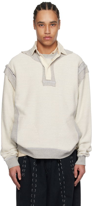 Sweater Maison Margiela Maison Margiela Décortiqué Polo Sweatshirt Beige | S50GU0227 M25022, 0