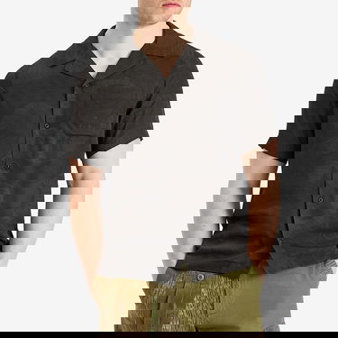 Skjorte Maharishi Maharishi Snakeskin Vacation Shirt, Size Large Sort | 1480-BLK, 2