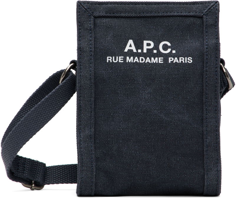 Rygsække og tasker A.P.C. A.P.C. Recuperation Crossbody Phone Pouch Mørkeblå | COHGV-H61931
