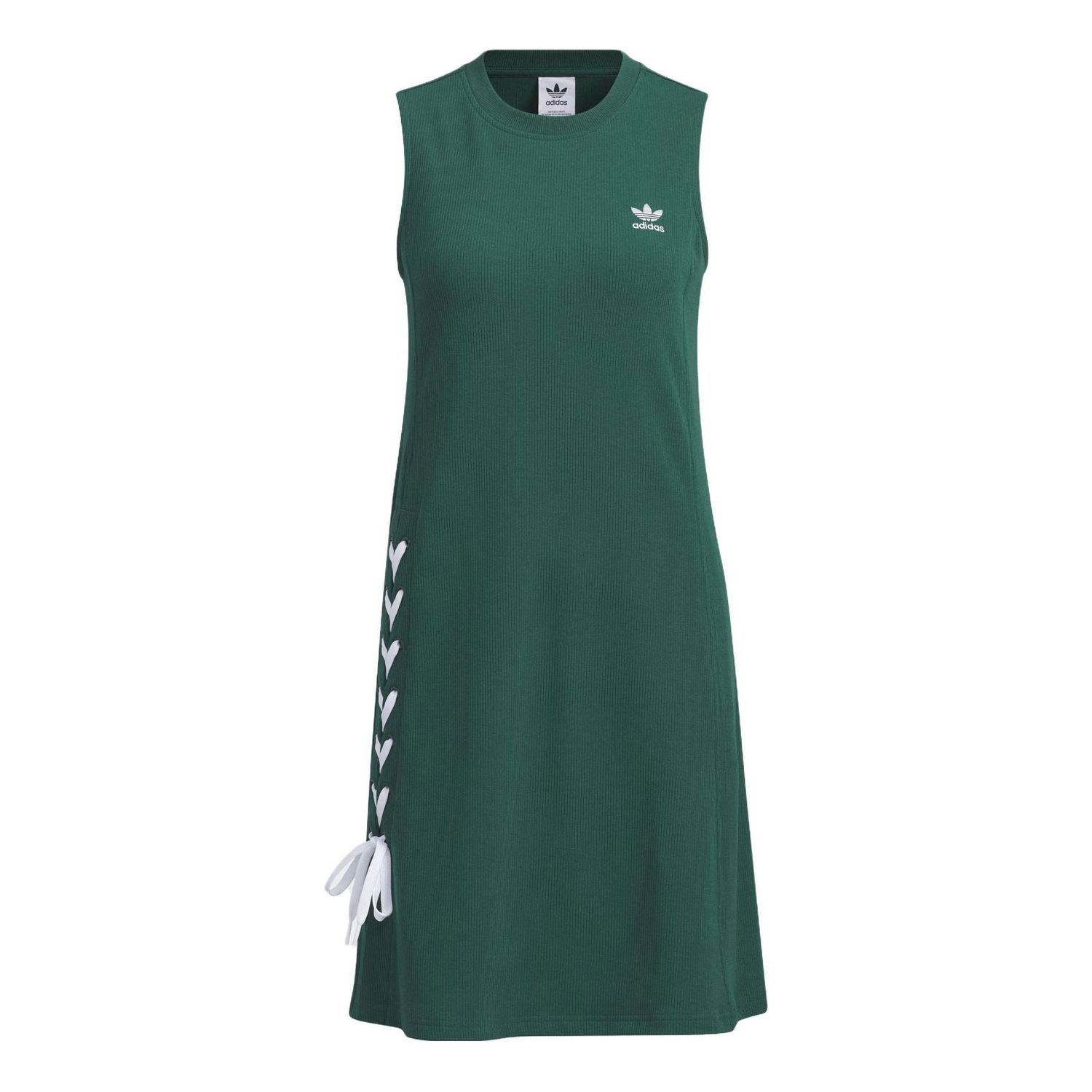 Kjole adidas Originals Originals Lace-Up Side Tank Dress Grøn | IP2208, 0