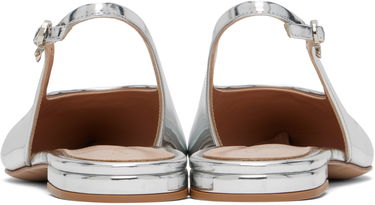 Sneakers og sko Gianvito Rossi Gianvito Rossi Robbie Sling Ballerina Flats Metalisk | G95546-05RIC-MET, 1