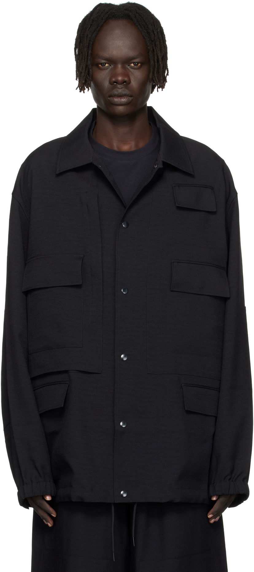 Jakke Y-3 Y-3 Sport Uniform Coach Jacket Sort | JX7291