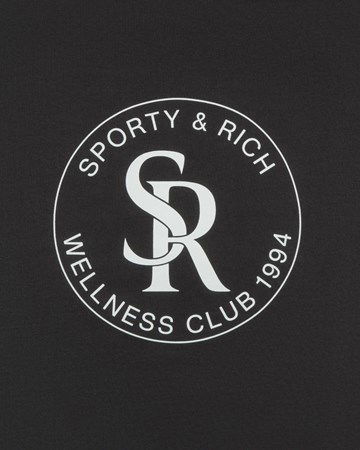 Sweatshirt Sporty & Rich Crewneck Sort | CR651FB, 1
