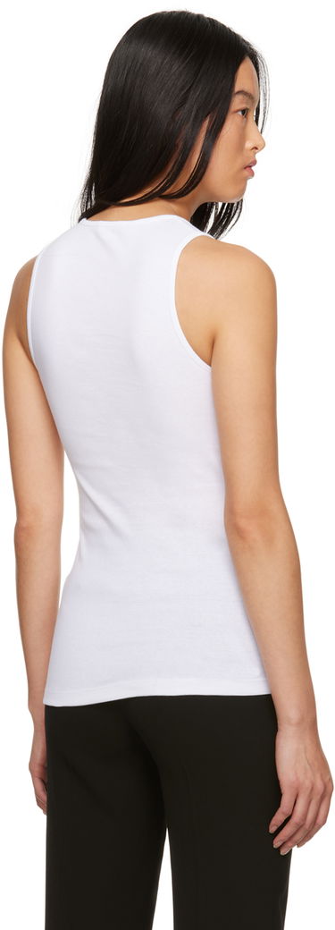 Tanktop Ann Demeulemeester Slim-Fit Tank Top Hvid | 2302-W-JTO01-23-FA045-001, 2