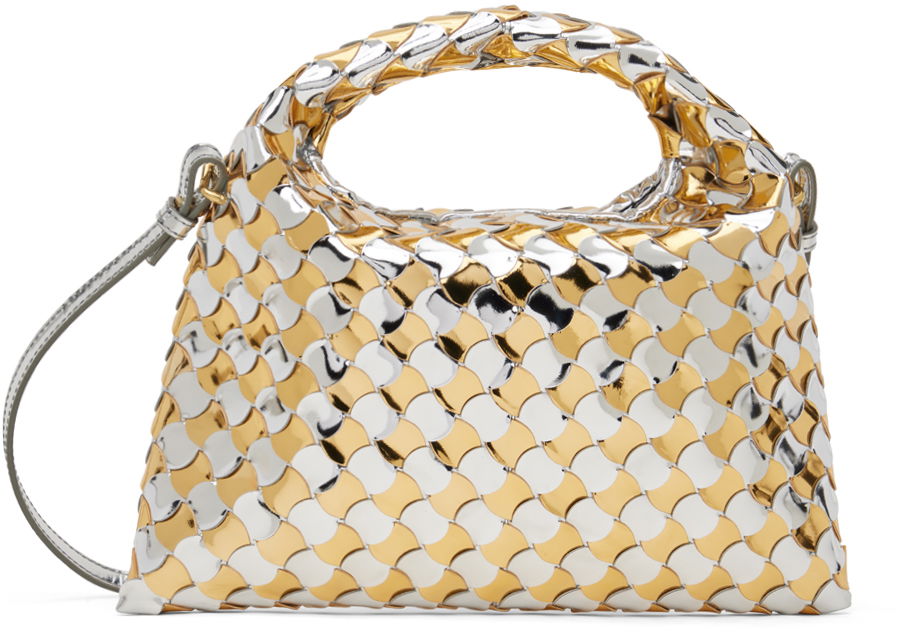 Skuldertaske Bottega Veneta Mini Shoulder Bag Metalisk | 777572 V3X72, 0