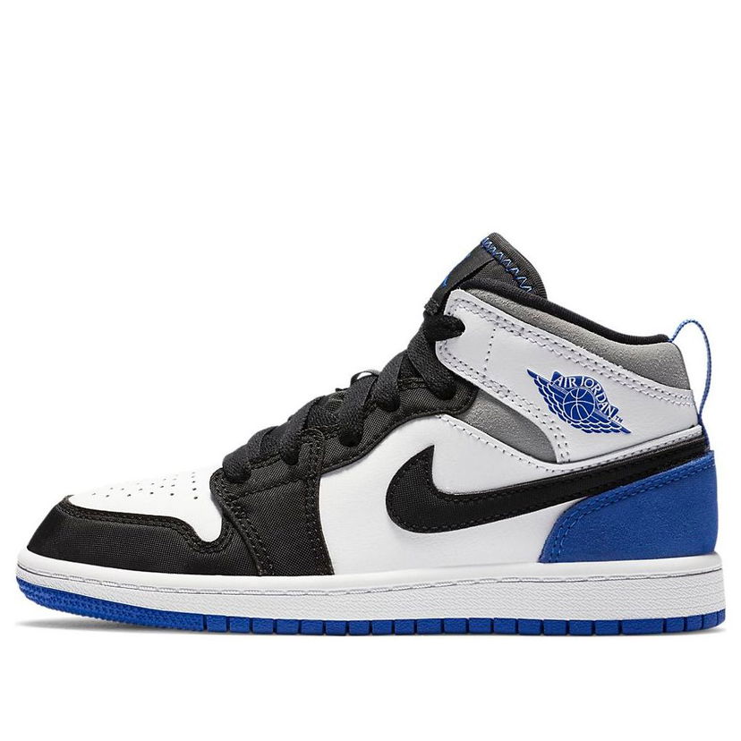 Tøj Jordan Air Jordan 1 Mid SE 'Royal Black Toe' Hvid | BQ6932-102