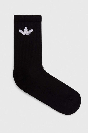 Sokker adidas Originals Trefoil Cushion Crew Socks –⁠ 6 pack Sort | IJ5618, 2
