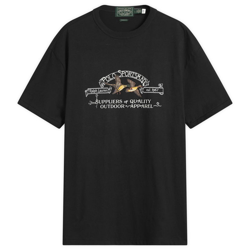 T-shirt Polo by Ralph Lauren Ralph Lauren Sportsman T-Shirt, Large Sort | 710981142001-BLK