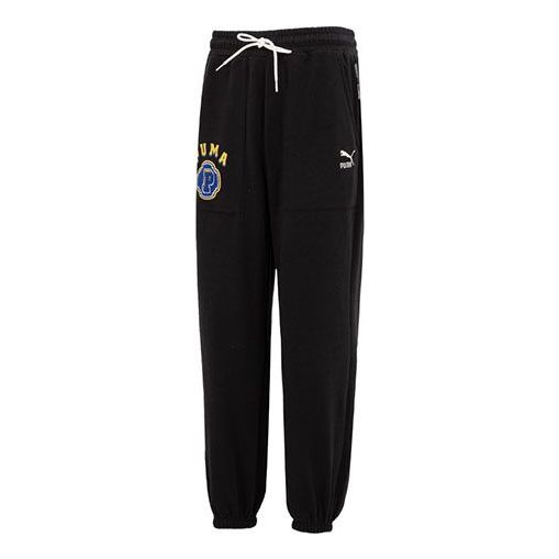 Joggingbukser Puma Team Logo Fleece Pants Sort | 622277-01, 0