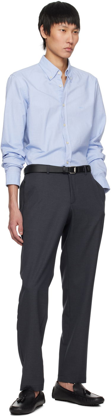 Bukser BOSS BOSS Houndstooth Dressletic Trousers Grå | 50534613, 4
