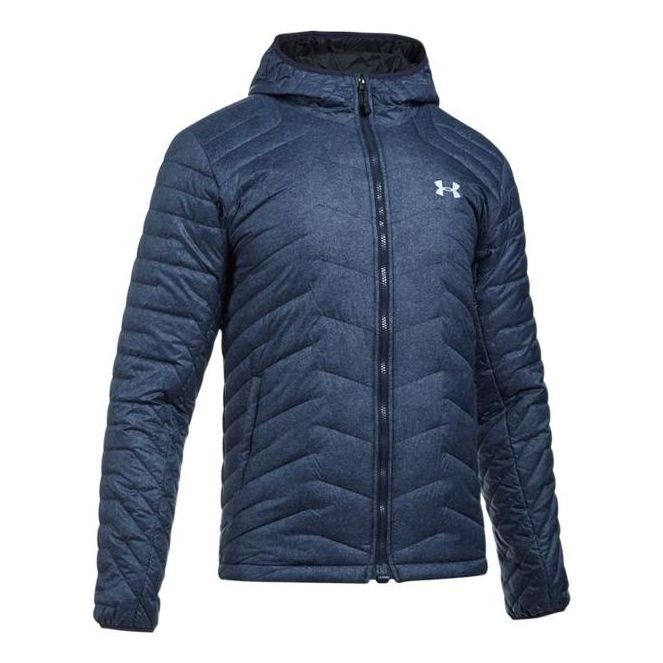 Puffer jakke Under Armour Reactor Hooded Jacket Blå | 1303059-410