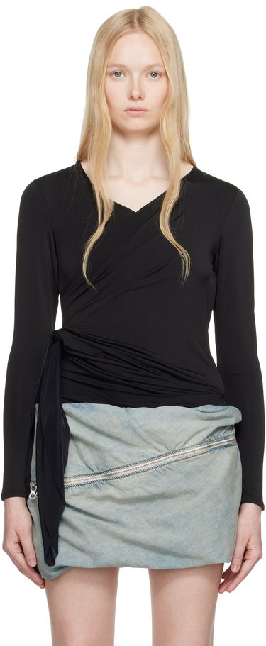 Nederdel Diesel Diesel T-Crissy Wrap Top Sort | A18920 0BLBC, 0