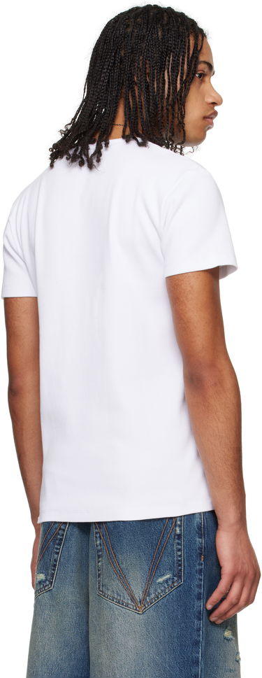 T-shirt Off-White Off-White Stamp Rib T-Shirt Hvid | OMUY007C99JER0010110, 2
